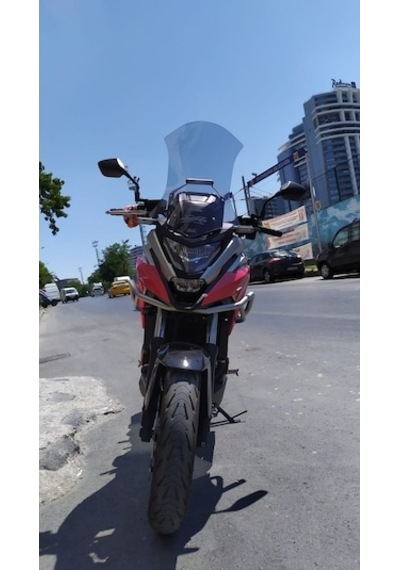 Zeus Motor 2021-2024 Honda Nc 750 X Uyumlu Uzun Ön Cam Açık Füme