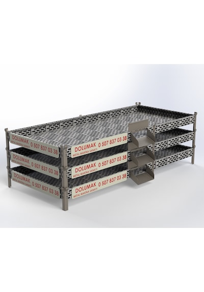 Ceviz Ve Meyve Kurutma Rafları 1 Adet Ölç.95X220X12Cm120Kg