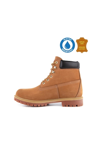 Hush Puppies Helppo 725812 Gerçek Deri, Anatomik, Waterresist Erkek Bot Tarçın Tarçın