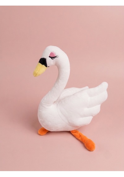 Peluş Kuğu 30 Cm Beyaz
