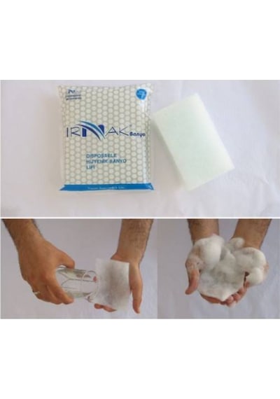 Irmak Tek Kullanımlık Hijyenik Hasta Temizlik Lifi 1 Paket