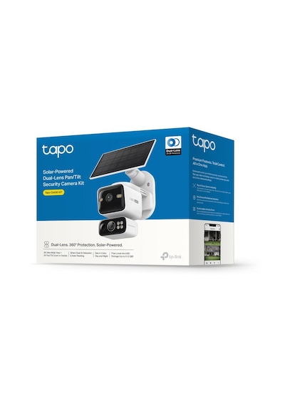 Tp-lınk Tapo C645d 360 Güneş Enerjili Çift Lens Dış Mekan Kablosuz Ip Kamera 2k Kit