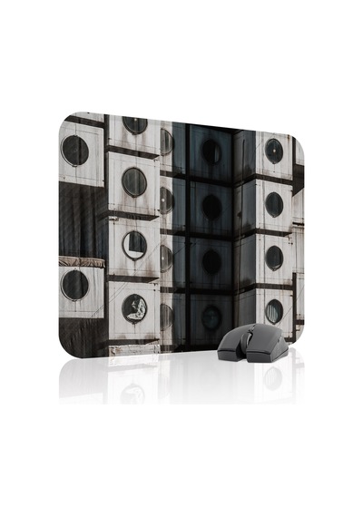 Brütalist Tarz Kaymaz Dikişli Kauçuk Oyuncu Mousepad V1 - 48x40 Xl Gaming Mouse Pad Fare Altlığı