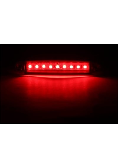 Ahmet Otomotiv 10 Adet Kırmızı 9 Ledli Parmak Lamba 12V-24V