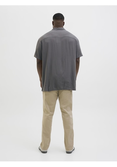 Jack & Jones Büyük Beden Kısa Kollu Gömlek - Jeff - 12269094 Castlerock