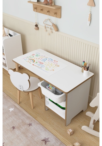 Resim Kağıdı Rulolu Aktivite Masası Çocuk Çalışma Masası Oyuncak Dolabı Panda + Kağıt Rulo Çok Renkli Resim Kağıdı Rulolu Aktivite Masası Çocuk Çalışma Masası Oyuncak Dolabı Panda + Kağıt Rulo Çok Renkli
