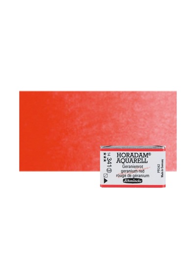 Schmincke Horadam Aquarell 1/1 Tablet 341 Geranium Red Seri 3