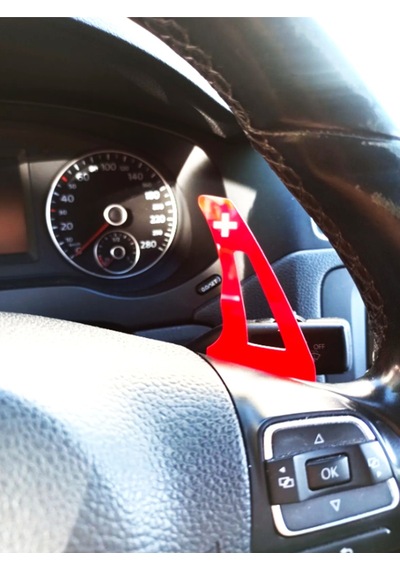Kırmızı F1 Kulakçık Pedal Shift Paddle Shift F1 Vites siyah