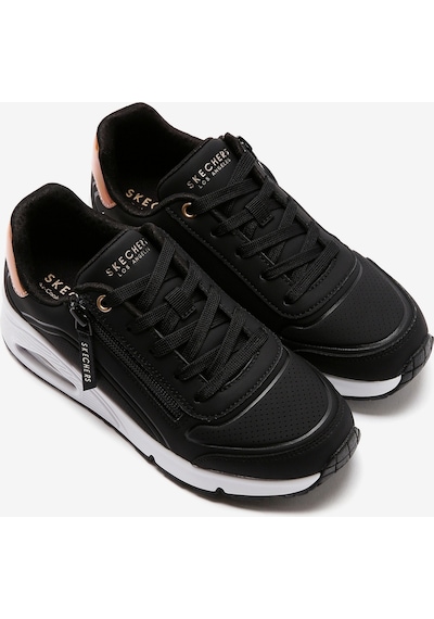 Skechers Uno Gen1 - Zip And Stride Büyük Kız Çocuk Siyah Sneakers 310554l Bkrg Siyah