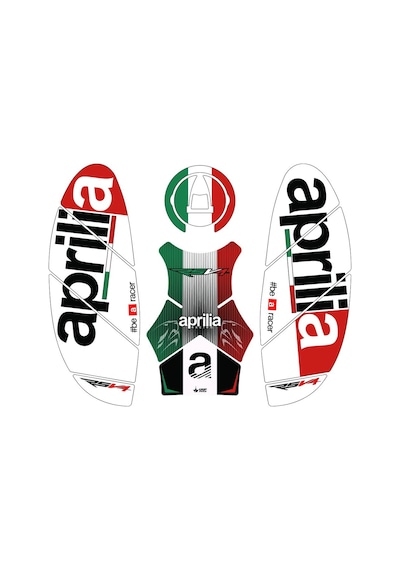 Grippatch Aprilia Rsv4 2024 Uyumlu 14 Parça Tank Pad Seti Gc46-1 Çok Renkli