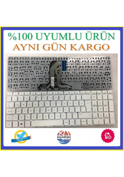 HP Uyumlu Pk131O23A18 Klavye Tuş Takımı Beyaz Tr