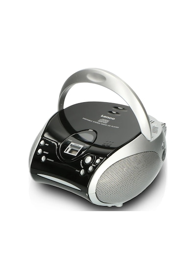 LENCO SCD-24 SİYAH/GÜMÜŞ - CD ÇALARLI TAŞINABİLİR STEREO FM RADYO