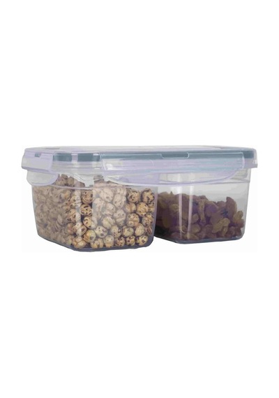 2 Bölmeli 0,45 Lt + 0,45 Lt Saklama Beslenme Kabı Lunch Box Plastik Turuncu Diğer