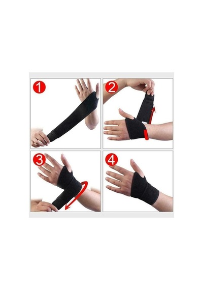 Ankaflex 2 Adet Ayarlanabilir El Bilek Ateli Bandajı Spor Çalışma Bandı Statik Splinti Bilekliği Aparatı - Wa1142 Genel