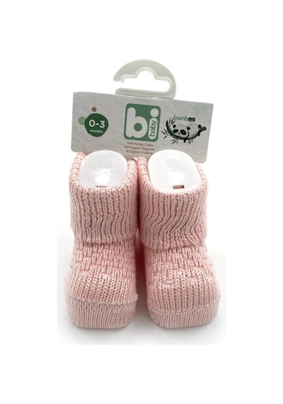 Bibaby Bambu Jakarlı Bebe Çorap 68113 Somon