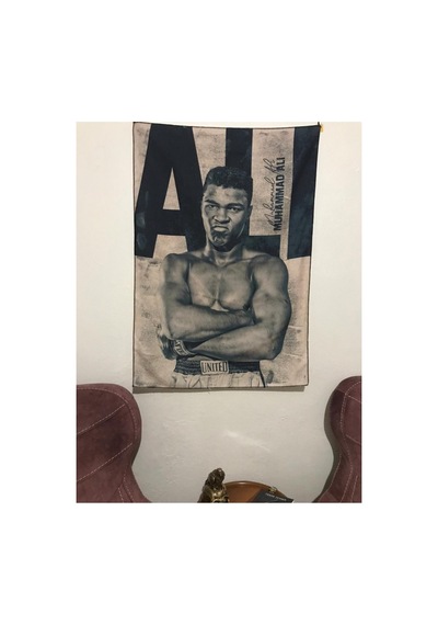 Muhammed Ali Efsane Boksör Tasarım Duvar Halısı