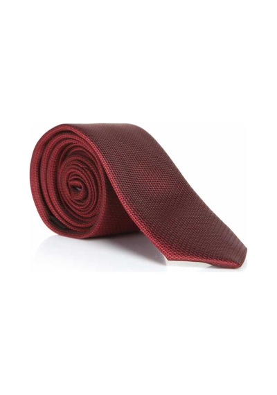 Gaffy Bordo Slim Fit Düz Renk Dokuma Kravat / DDK-19 Bordo