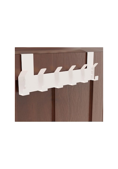 Metal Amerikan Kapı Arkası Beyaz Vidalı Askılık Organizer Askılığı Ve Banyo Kapı Arkası Vidalı