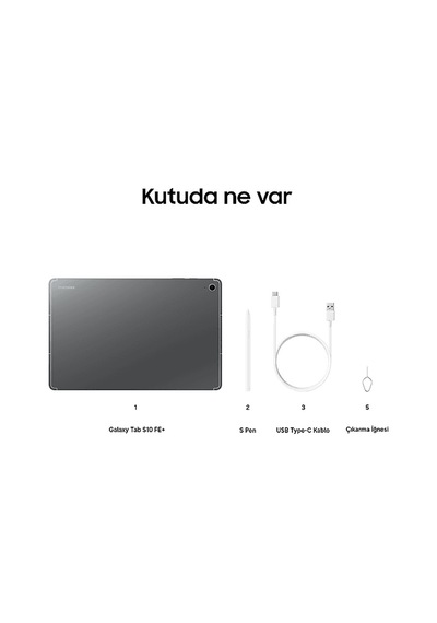 Samsung Galaxy Tab S 10 FE + SM-X620NZARTUR 5G LTE 8 GB 128 GB  13.1" Tablet