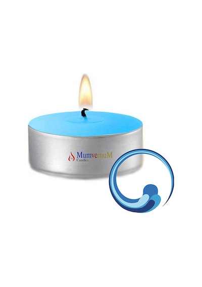 100 Lu Okyanus Kokulu Mavi Tealight Mum