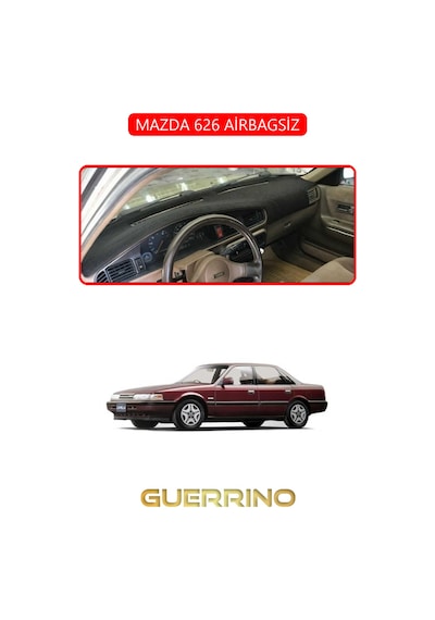 Mazda 626 Airbagsiztorpido Koruma Halısı Kırmızı Kenar