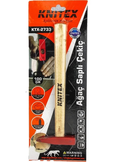 2733 Ağaç Saplı Çekiç 100gr Kl:70