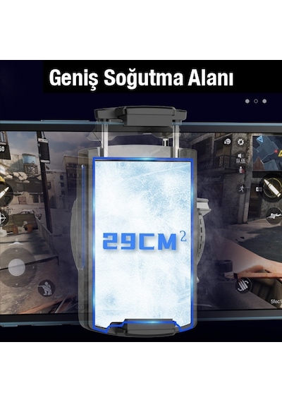 Memo Dl08 Yarıiletken Oyun Telefon Soğutma Fanı Radyatör Soğutucu