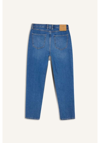 DeFacto %100 Pamuk 90's Slim Fit Dar Kalıp Yüksek Bel Dar Paça Jean Pantolon D8602AX25SPNM28