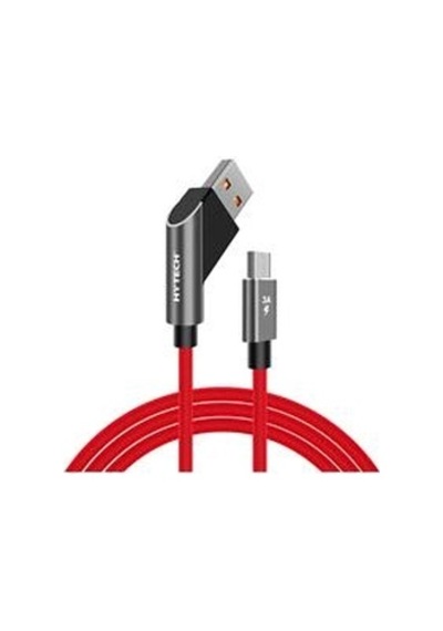 Hytech Hy-x215 3a Micro Usb 1m Kırmızı Data + Sarj Kablosu Kdo