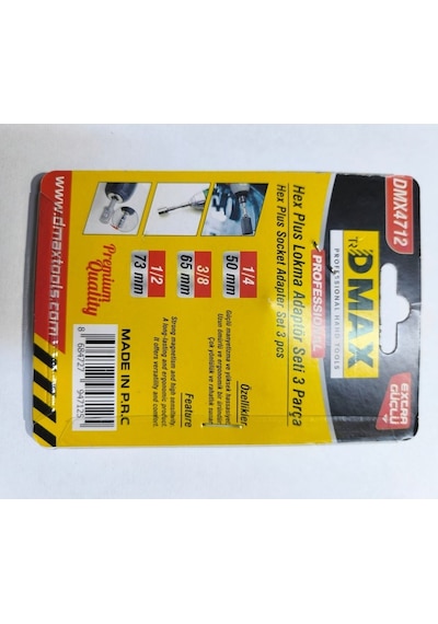 3 Lü Set Bits Uzatma Adaptörü Lokma Tutucu Bits Lokma Adaptörü 1/4-3/8-1/2 Lokmalar İçin Üçlü Set
