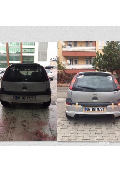 OPEL CORSA C ANT SPOYLER Fiber Boyasız