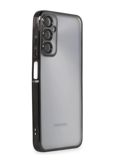 Samsung Galaxy A05s Uyumlu Kılıf Lensli Silikon - Siyah