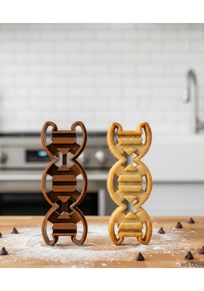 3lü Dna Sarmalı Figürlü Kurabiye Kalıbı Hamur Kesici Şeker Ve Oyun Hamuru İçin Tek Parça Kalıp Diğer