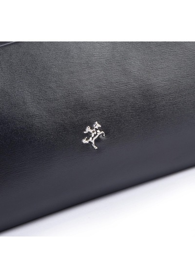 Nas Bag Kadın Basic Baget Omuz Ve Çapraz Çanta Siyah Kımera 27x12 Cm Siyah