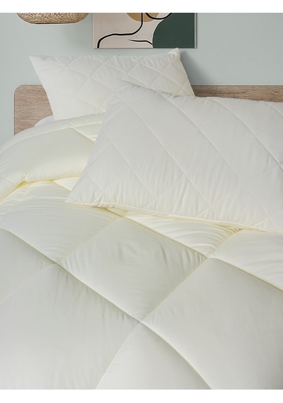 Cotton Box Softwash Çift Kişilik Yorgan Seti Ekru 180x200 Lastikli Çarşaf Ekru