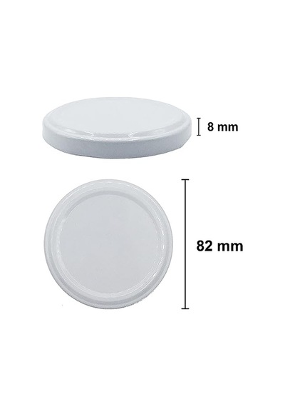 Ayrex Afracam 1000 Ml Konserve Kavanoz Metal Kapaklı Şeffaf Cam 1000 Cc Paşabahçe 6 Adet Beyaz Kapak Genel