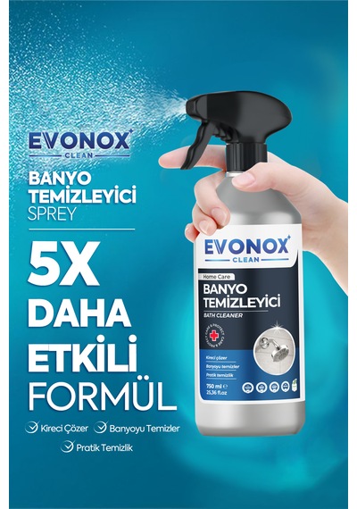 Clean Ultra Güçlü Banyo Temizleyici Ve Kireç Çözücü Okyanus Kokulu Sprey 750 Ml Tekli