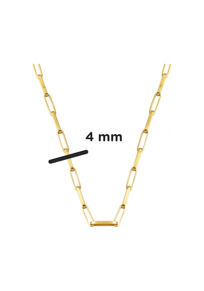 14 Ayar Ataç Altın Zincir Kolye 4 Mm Enli 55 Cm.