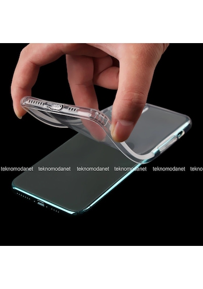 Teknomoda Apple Uyumlu iPhone 11 Seffaf Korumali (Kamera Lens Sarj Yeri) Premium Kilif 387992880