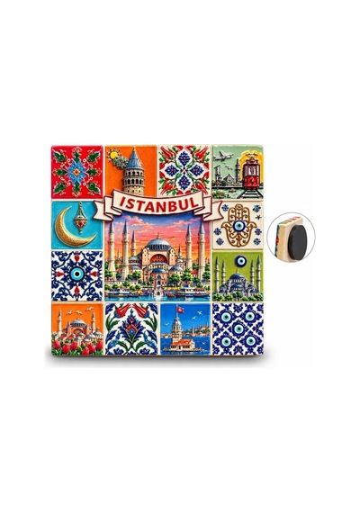 Magicool İstanbul Temalı Polyester Magnet Alk5869