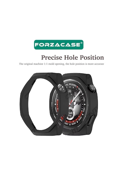 Forzacase Huawei Watch Gt5 Pro 42mm İle Uyumlu Önü Kapalı Ekran Korumalı Silikon Kılıf - Fc010 Şeffaf