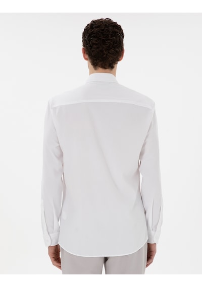 Pierre Cardin Erkek Beyaz Gömlek Desenli 50301583-vr013 Beyaz
