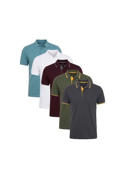 Buratti Erkek T Shirt 590211827s5 Vişne-antrasit-hakisarı-beyaz-mavi Beyaz - Sarı - Yeşil