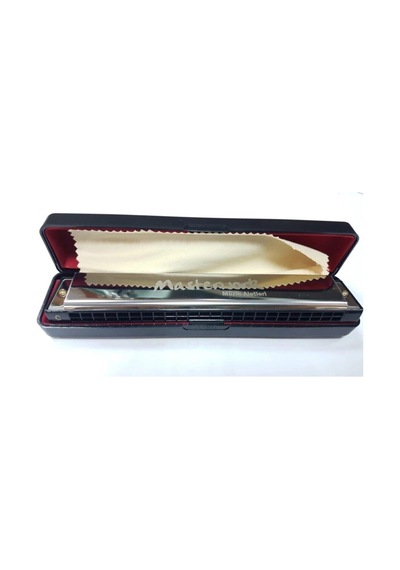 24 Delikli C ( DO ) Mızıka - Kutulu Temizleme Mendili Dahil - 24 Hole C Key With Case And Cloth-sgh-mstrdd
