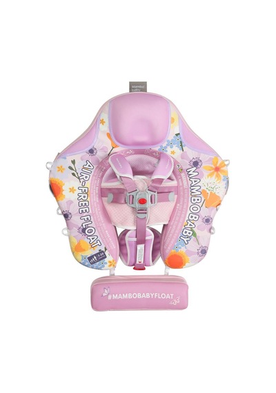 Mambobaby Yüzme Simidi - Flower Bush, Emniyetli, Gölgelikli Ve Ayak Destekli