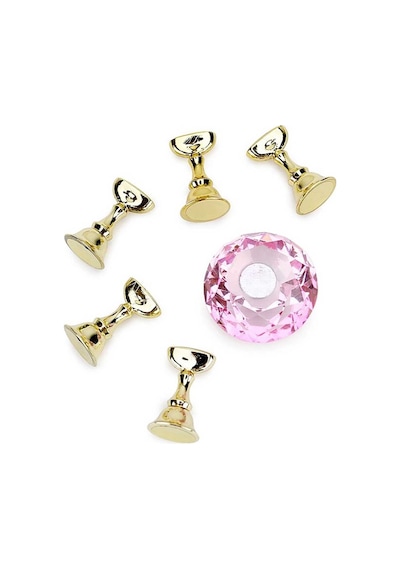 Ellea Nail Nail Art Taş Kristal Standı Pembe