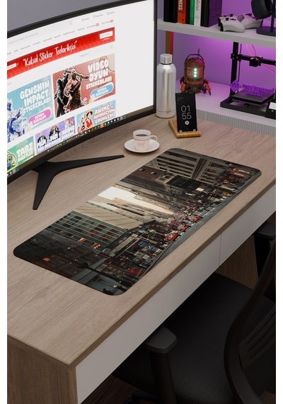 New York Sokakları Amerika 2 V3 70x30 Xl Gaming Kauçuk Kaymaz Taban Mouse Pad Fare Altlığı