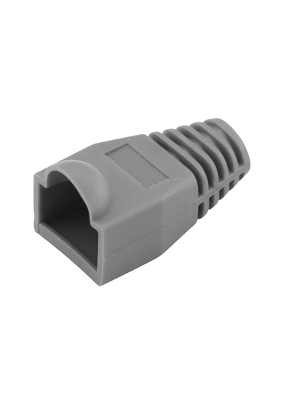 Rj45 Cover Koruyucu Kılıf Cat5,cat6 Pcv Plastik Kılıf 100 Ad.gri