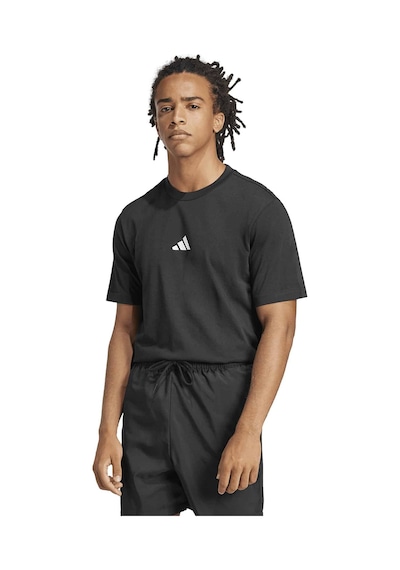 Adidas M Sl Sj T Siyah - Beyaz Erkek T-shirt Je9024 Siyah - Beyaz