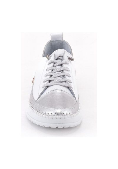 Venüs 26150001y Kadın Hakiki Deri Parçalı Lastikli Comfort Sneaker Ayakkabı Beyaz